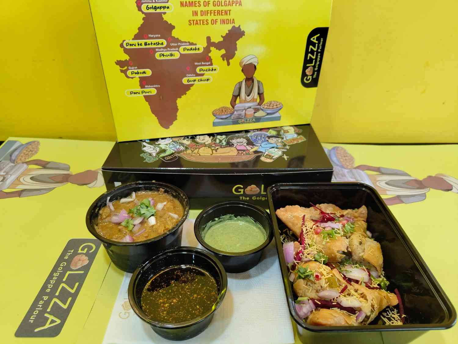 Chole Samosa Chaat
